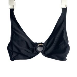 Bikini Top with Tortoiseshell Print Detail
